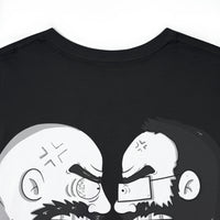 Logo Front/Angry Heads on Back (Unisex Heavy Cotton Tee)