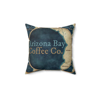 Arizona Bay Coffee - Spun Polyester Square Pillow